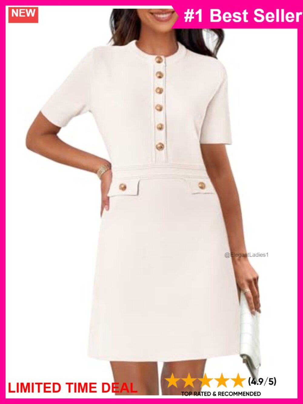 Women's Short Sleeve Bodycon Sweater Mini Dress Ribbed Knit